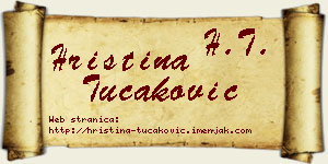 Hristina Tucaković vizit kartica